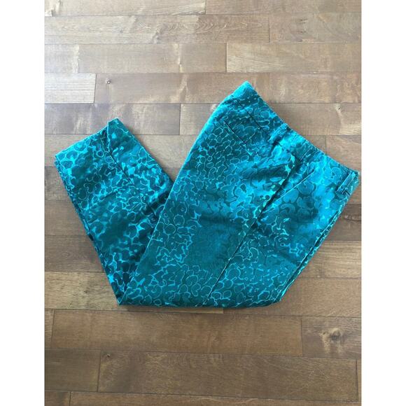 J. CREW “CITY FIT” WOMEN ELEGANT FINISH GREEN DRESS CROP PANTS size 6 - Picture 4 of 12